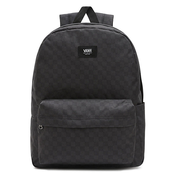 Old Skool Check Backpack - One Size - Black/Charcoal - palvelukotilounatuuli