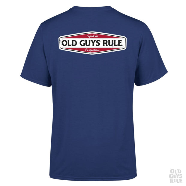 Aged to Perfection II T-Shirt - Mens Short Sleeve Tee - Metro Blue - palvelukotilounatuuli