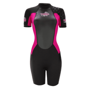 Turbo 2.5mm Shortie Wetsuit - Womens Wetsuit - Pink - palvelukotilounatuuli