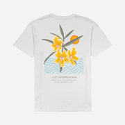 Wildflower Tee - Mens Short Sleeve T-Shirt - White - palvelukotilounatuuli