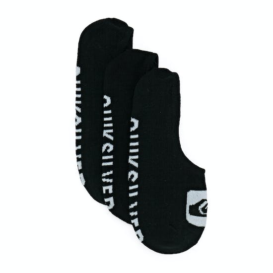 Quik Liner Socks (3 Pack) - Mens Socks - Black - palvelukotilounatuuli