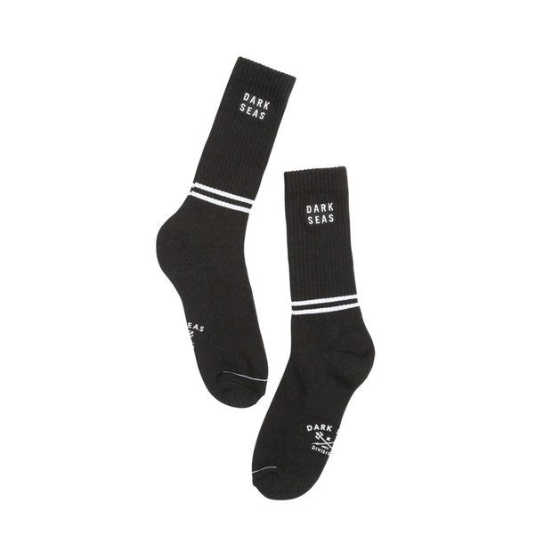 Belmont Socks - Mens Crew Socks - One Size - Black - palvelukotilounatuuli