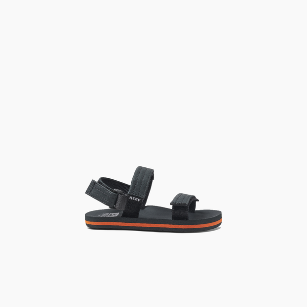 Boys Little Ahi convertible Sandals - Black Orange