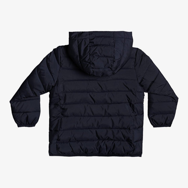 Scaly Hooded Puffer Jacket for Boys - Parisian Night - palvelukotilounatuuli