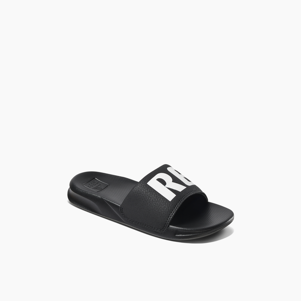 Kids One Slide Sliders Sandals - Black White - palvelukotilounatuuli