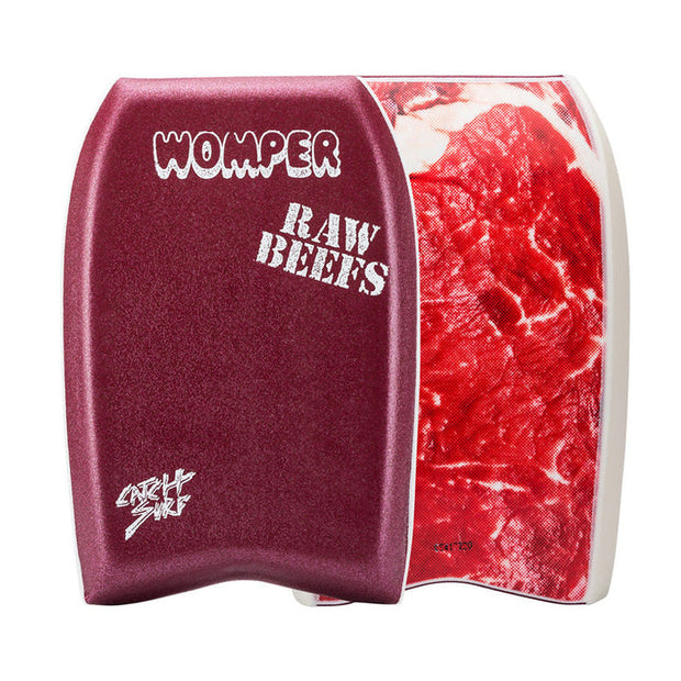 Womper Pro Raw Beefs - 16" Bodyboard - Maroon Raw Beefs Edition - palvelukotilounatuuli