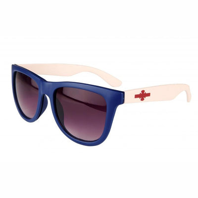 O.G.B.C Rigid Sunglasses | Navy/Off White | One Size - palvelukotilounatuuli