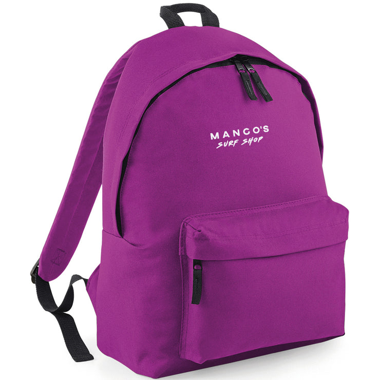Mango's backpack | white logo - palvelukotilounatuuli
