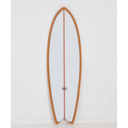 Keel Twin PVCP Fish Surfboard - Mustard Colour - palvelukotilounatuuli