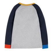 James Applique T-Shirt - Grey Marle/Sharks - palvelukotilounatuuli
