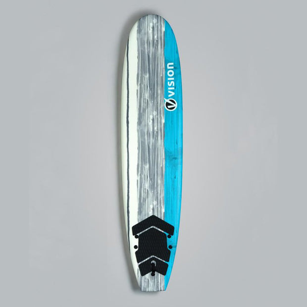 Spark - Longboard - 8'0 -Cyan Grey Foamie Softboard