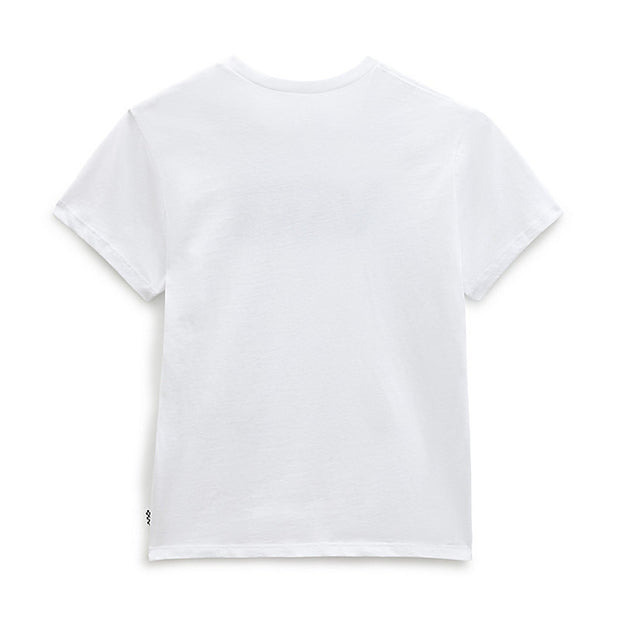 Girls Flying V Crew T-Shirt / White - palvelukotilounatuuli