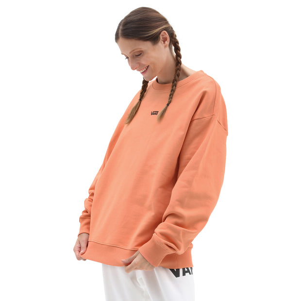 Flying V OS FT LS Crew Sweatshirt - Womens Sweatshirt - Sun Baked Orange - palvelukotilounatuuli