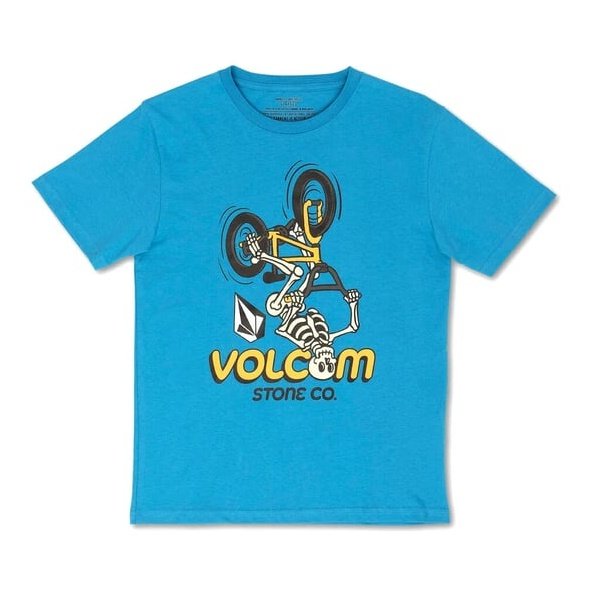 Kids Skele Flip T-shirt / Blue Drift - palvelukotilounatuuli