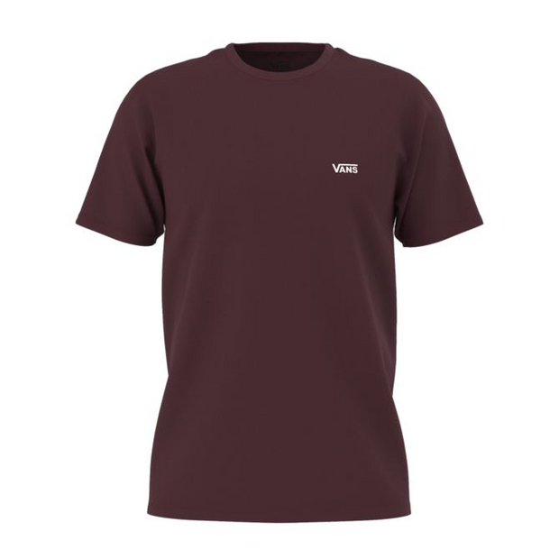 Left Chest Logo T Shirt | Burgundy - palvelukotilounatuuli