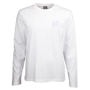 Womens L/S T-Shirt / Drippy Dot L/S T-Shirt / White - palvelukotilounatuuli