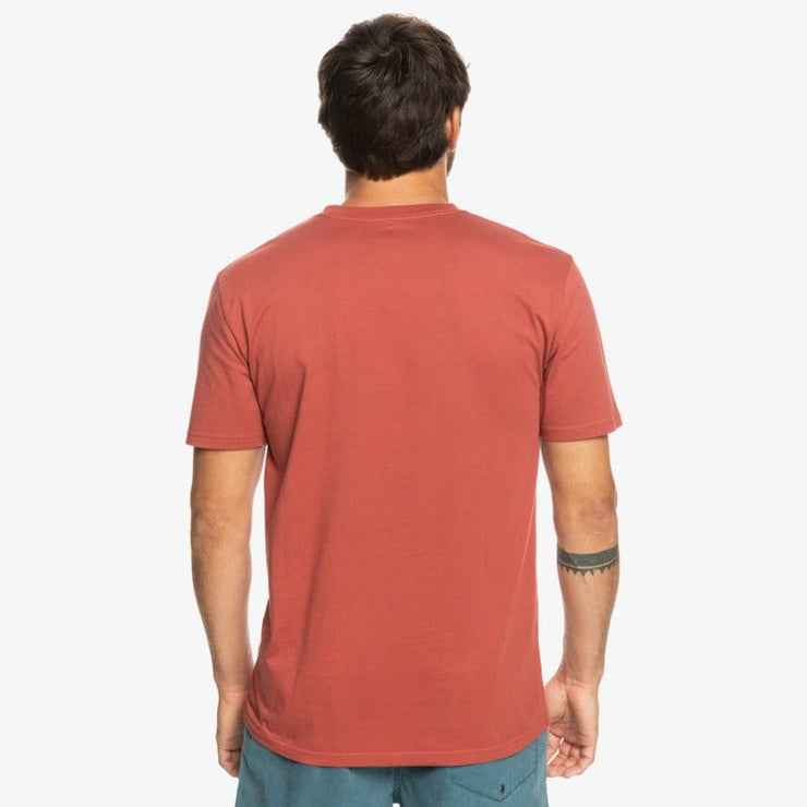 MW Mini Logo T-Shirt - Mens Short Sleeve Tee - Marsala - palvelukotilounatuuli