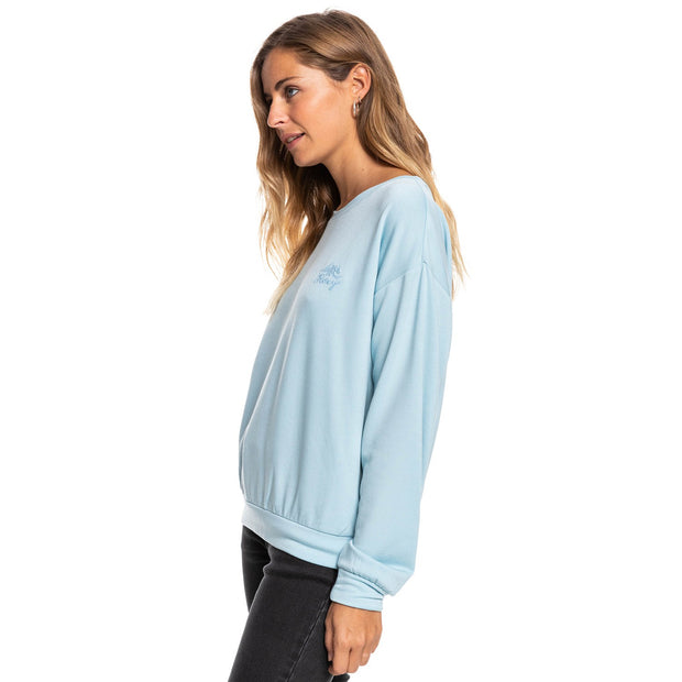 Surfing Moonlight  Sweatshirt | Cool Blue | Women - palvelukotilounatuuli