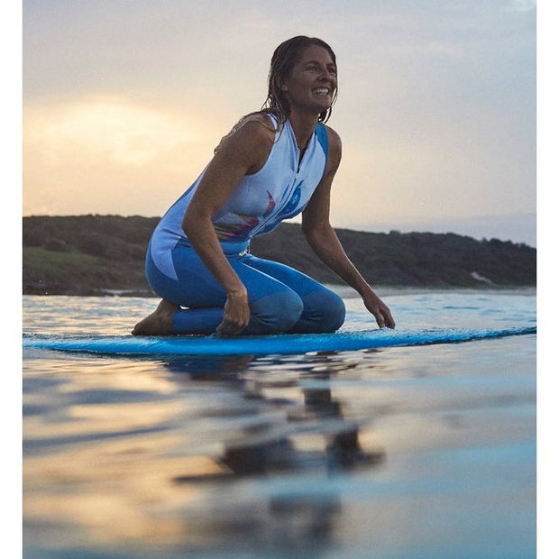 Womens 1.5mm Pop Surf / Long Jane Springsuit / Dusk Blue - palvelukotilounatuuli