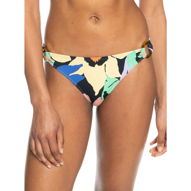 Color Jam Bikini Bottoms - Womens Bikini Bottoms - Anthracite Flower Jammin - palvelukotilounatuuli