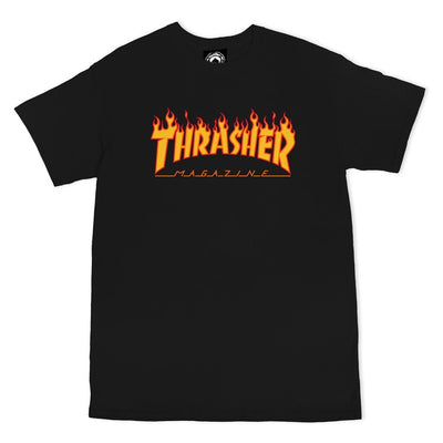 Flame Logo T-Shirt | Black | Men T-Shirt - palvelukotilounatuuli