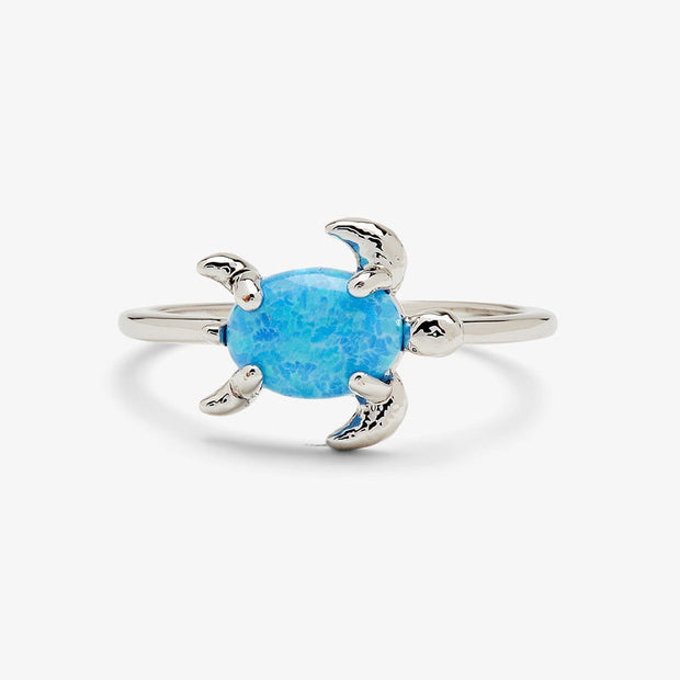 Opal Sea Turtle Ring | Silver - palvelukotilounatuuli