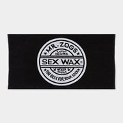 Sex Wax Logo Beach Towel | Black - palvelukotilounatuuli