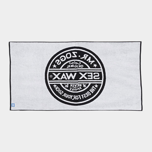 Sex Wax Logo Beach Towel | Black - palvelukotilounatuuli