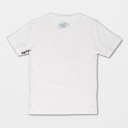 Kids Skele Flip T-shirt / White - palvelukotilounatuuli