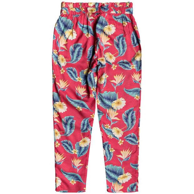 Surf Shop, Surf Clothing, Roxy, Happiest Day Viscose Trousers, Pants, Barberry Tropical Love Pink