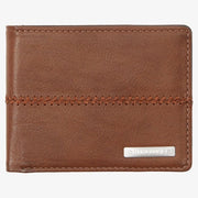 Stitchy Tri-Fold Wallet - Mens Wallet - Chocolate Brown - palvelukotilounatuuli