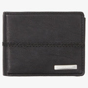 Stitchy Tri-Fold Wallet - Mens Wallet - Black/Black - palvelukotilounatuuli