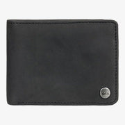 Mac Tri-Fold Leather Wallet - Mens Wallet (Medium) - Black - palvelukotilounatuuli
